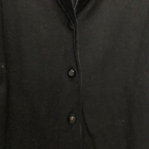 JJILL BLACK JACKET WITH VELVET COLLAR - Picture 4 of 4